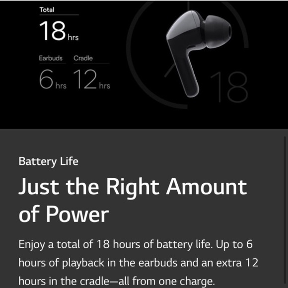 BNIB LG wireless earbuds - Picture 2 of 5